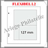 FLEXIBEL - Feuilles L 2 - 2 Poches TRANSPARENTES : 127*190 mm - Paquet de 5 Feuilles (FLEXIBEL L2) Davo