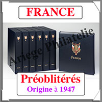 FRANCE Luxe - Album PREOBLITERES - Des Origines  1947 - AVEC Pochettes (FR-ALB-PREO)