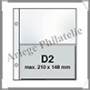 GAINES D2 - 2 Poches TRANSPARENTES : 210*148 mm - Paquet de 10 Gaines (GAINES D2) Davo