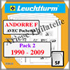 ANDORRE - Poste Franaise - Pack 2 - 1990  2009 (333357 ou 07F/2SF) Leuchtturm