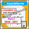 ANDORRE - Poste Espagnole - Pack 2 - 2010  2019 (342765 ou 07S/2SF) Leuchtturm