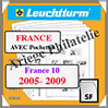 FEUILLES FRANCE SF Préimprimées - 2005 à 2009 (335424 ou 15/10SF) Leuchtturm