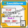 TERRES AUSTRALES FRANCAISES - Pack 3 - 2010  2019 (343033 ou 15TA/3SF) Leuchtturm