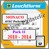 MONACO - Pack 11 - 2010  2014 (342842 ou 16/11SF) Leuchtturm