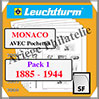 MONACO - Pack 1 - 1885  1944 (331827 ou 16/1SF) Leuchtturm
