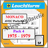 MONACO - Pack 4 - 1975  1979 (319494  ou 16/4SF) Leuchtturm