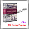 Album pour CPA - 200 CARTES POSTALES - Avec 50 Feuilles Transparentes Fixes (348002 ou ALBPK2HIST) Leuchtturm