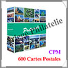 Album pour CPM - 600 CARTES POSTALES - Avec 50 Feuilles Transparentes Fixes (347771 ou ALBPK6ENG) Leuchtturm