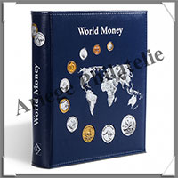 Album WORLD MONEY - Reliure NUMIS Classic Bleu avec 5 Pages (324055 ou ALBWOCOLL)