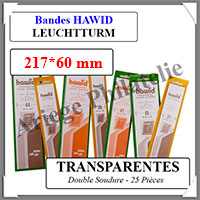 HAWID Bandes Transparentes : 217x60 mm - Double Soudure (311954)