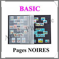 Classeur BASIC - 32 Pages NOIRES -  DIN A5 - BLEU (339365 ou LS2-16-BL)
