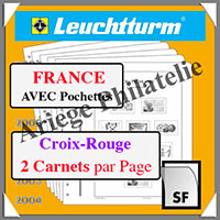 FEUILLES FRANCE Neutres - Carnets Croix Rouge - Deux par Page (337943 ou BL15CR2SF)