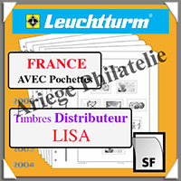 FEUILLES FRANCE Neutres - Timbres de Distributeur LISA (324165 ou BL15LISASF)
