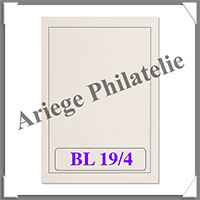 Feuilles BL19/4 - Feuilles NEUTRES - LISERE Noir - Format A4 (336100 ou BL19/4)