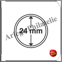 CAPSULES pour PIECES de 24 mm - Boite de 10 (CAPS 24)