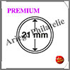 CAPSULES PREMIUM pour PIECES de 21 mm - Boite de 10 (345023 ou CAPSP21) Leuchtturm