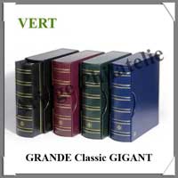 Reliure GRANDE GIGANT Classic - AVEC Etui assorti - VERT FONCE - Reliure Vide (337958  ou CLGRSETGG)
