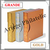 Reliure GRANDE Classic - AVEC Etui assorti - GOLD - Reliure Vide (361116 ou CLGRSETGO) Leuchtturm