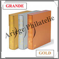 Reliure GRANDE Classic - AVEC Etui assorti - GOLD - Reliure Vide (361116 ou CLGRSETGO)