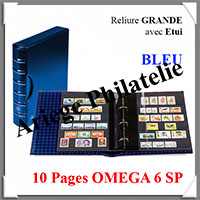 Reliure GRANDE Classic + Etui - BLEU ROI - Acvec 10 Pages OMEGA 6 SP (348044 ou CLGRSETOM6SP-BL)
