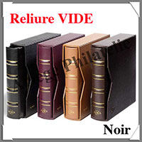 Reliure NUMIS CLASSIC - CUIR - Reliure Vide- NOIR -  AVEC ETUI assorti 320592 ou CLNUMSETLS)