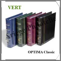 Reliure OPTIMA Classic - SANS Etui  assorti - VERT FONCE - Reliure Vide (335950 ou CLOPBING)