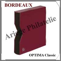 Album OPTIMA Classic - BORDEAUX - 10 Feuilles OPTIMA M assorties - Pour Monnaies (321474  ou CLASMR)
