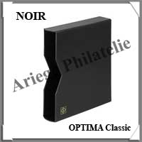 Album OPTIMA Classic - NOIR - 10 Feuilles OPTIMA M assorties - Pour Monnaies (306512  ou CLASMS)