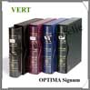 Reliure OPTIMA SIGNUM Classic - VERT FONCE - AVEC Etui assorti (3386067 ou CLOPSETBFG) Leuchtturm