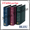 Album MIXTE Classic - BLEU ROI - Pages FIXES - AVEC Pochettes pour 100 Cartes (314054 ou CLPKBL) Leuchtturm