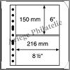 Feuilles GRANDE 2C - TRANSPARENTES - 2 Poches  (336439 ou GRANDE2C) Leuchtturm