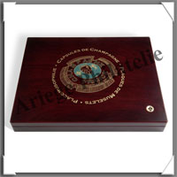 COFFRET - Pour 48 Plaques Muselets de Champagne - 1 Plateau (340699 ou HMK48 BL)