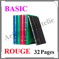 Classeur BASIC - 32 Pages NOIRES - ROUGE (309224 ou LS4-16-R)
