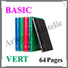 Classeur BASIC - 64 Pages BLANCHES - VERT (317477 ou L4-32-G) Leuchtturm