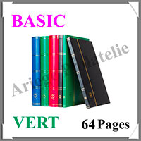 Classeur BASIC - 64 Pages NOIRES - VERT (336412 ou LS4-32-G)