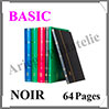 Classeur BASIC - 64 Pages BLANCHES - NOIR (325030 ou L4-32-S) Leuchtturm