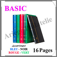 Classeur BASIC - 16 Pages NOIRES - ASSORTIMENT (313766 ou LS4-8)