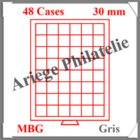 MEDAILLIER GRIS - 48 CASES - Plaques de Muselets de CHAMPAGNE (302202 ou MBG48)