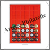 MEDAILLIER STANDARD Empilable GRIS - 48 CASES - Plaques de Muselets (302202 ou MBG48)