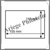 CARTES de CLASSEMENT - 158x113 mm - Plastique Transparent - 1 Bande (332503 ou MK1C) Leuchtturm