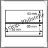 CARTES de CLASSEMENT - 158x113 mm - Plastique Transparent - 2 Bandes (305516 ou MK2C) Leuchtturm