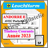 ANDORRE 2023 - Poste Espagnole - AVEC Pochettes (N07SSF-23 ou 371923) Leuchtturm
