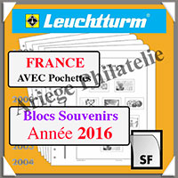 FRANCE 2016 - Blocs Souvenirs - AVEC Pochettes (N15BSSF-16 ou 356744 )