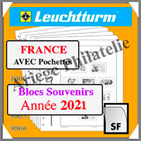 FRANCE 2021 - Blocs Souvenirs - AVEC Pochettes (N15BSSF-21 ou 366814)