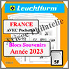 FRANCE 2023 - Blocs Souvenirs - AVEC Pochettes (N15BSSF-23 ou 371775) Leuchtturm