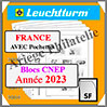 FRANCE 2023 - Blocs CNEP - AVEC Pochettes (N15CNEPSF-23 ou 371777) Leuchtturm