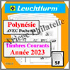 POLYNESIE FRANCAISE 2023 - AVEC Pochettes (N15PFSF-23 ou 372109) Leuchtturm