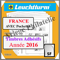 FRANCE 2016 - Timbres Autocollants Professionnels - AVEC Pochettes (N15 PROSF-16 ou 356742 )
