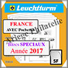 FRANCE 2017 - Feuillet Sabine de GANDON - AVEC Pochettes (N15SNSF-17 ou 358957 Leuchtturm