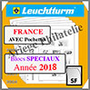 FRANCE 2018 - Feuillet ORPHELINS de Guerre et RYDER CUP - AVEC Pochettes (N15SNSF-18 ou 360855) Leuchtturm